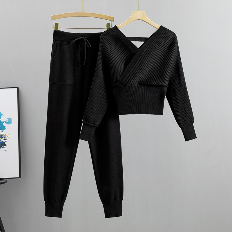 Elegant Tracksuit Sexy Two Pie - Elastic Waistband Roll recension och pris