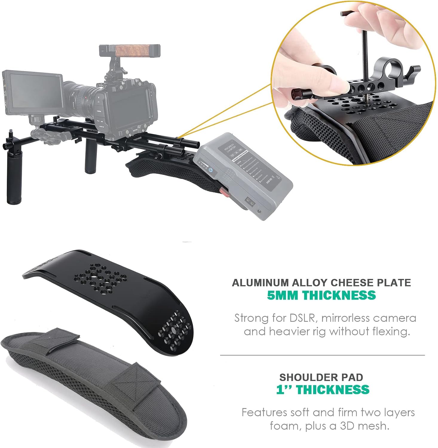 NICEYRIG Shoulder Pad Support  - Shoulder Pad Set In recension och pris
