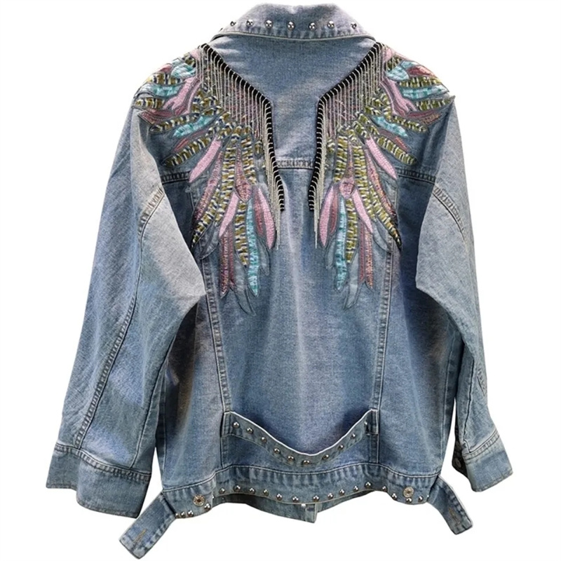 2026 New AutumnFashion Rivet W - Sewing Jackets recension och pris