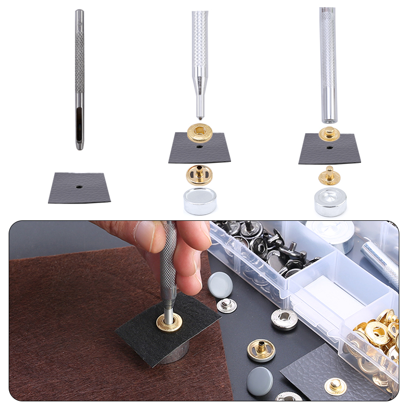 Leather Snap Buttons Fasteners - Button Hole Cutter recension och pris