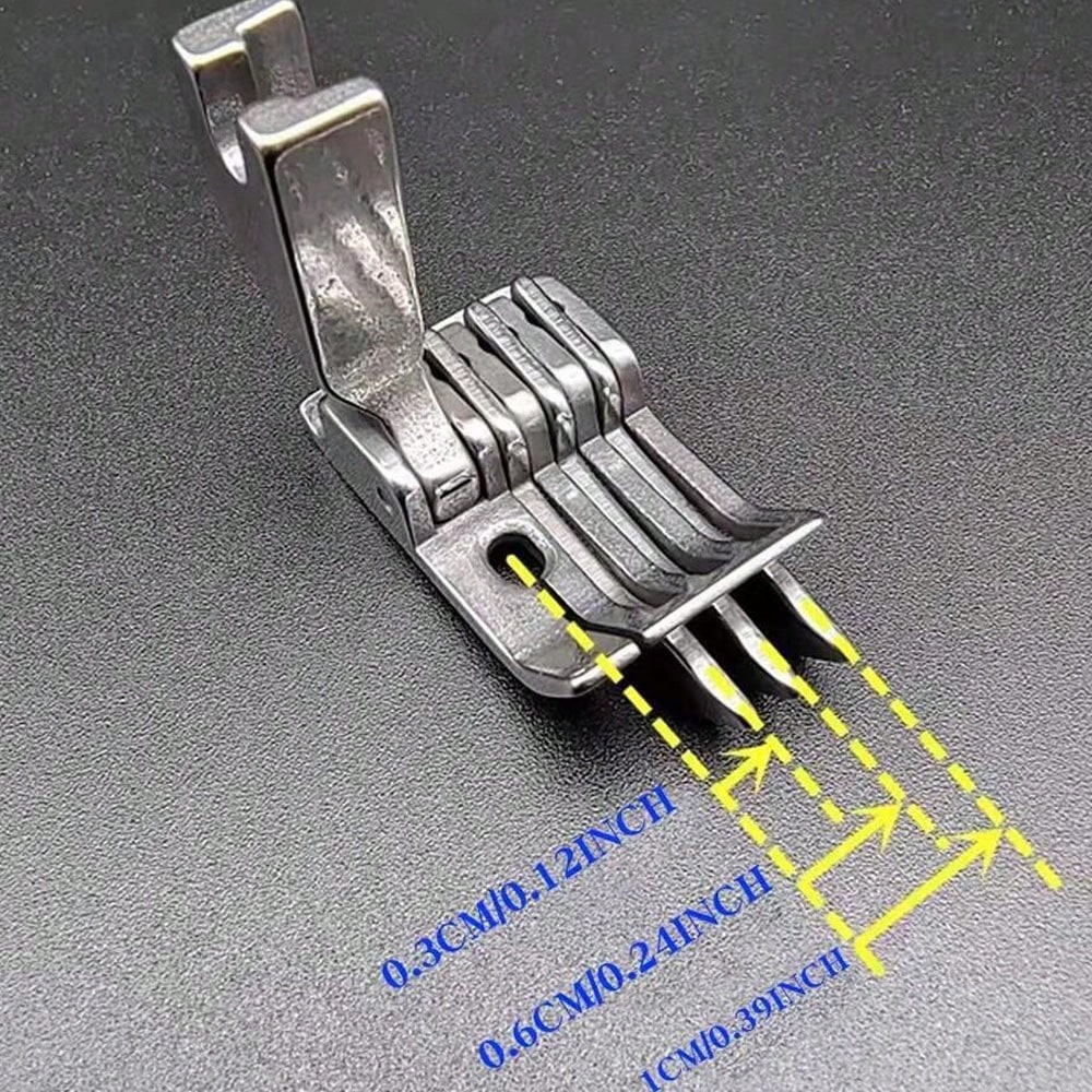 1Pc SP-18 Right Three Edge Gui - Rolled Hem Foot recension och pris
