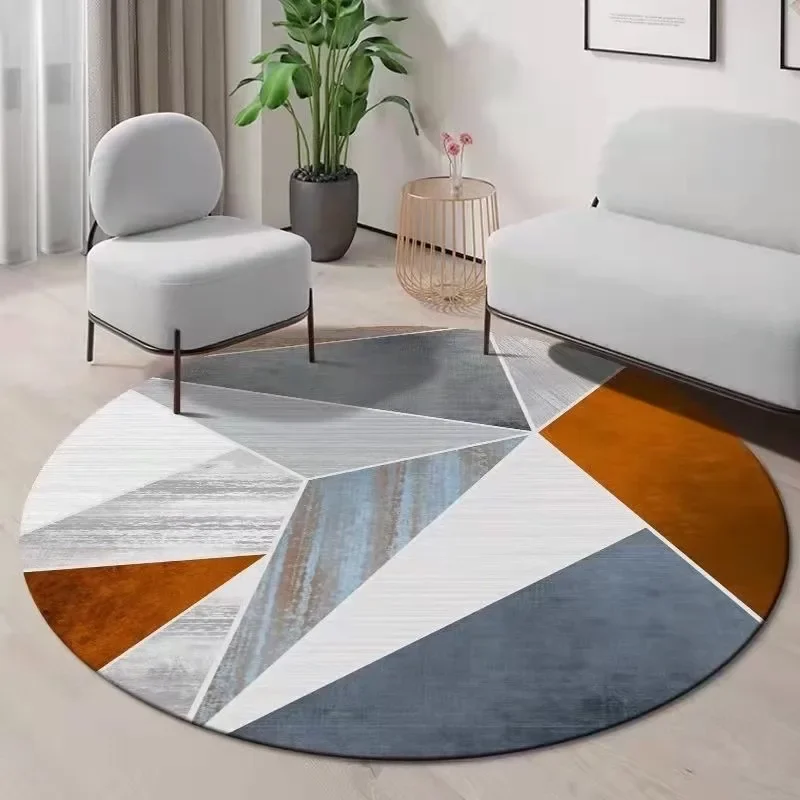 ~O~Geometric Round Rug with Mo - Century Textile & Sewing Supply By Owner recension och pris