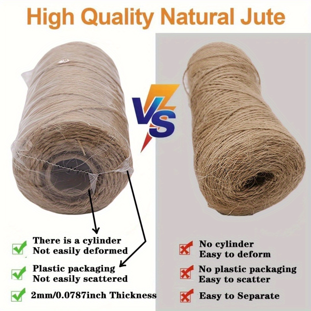 2/3/4mm Natural Jute Rope Stri - Sewing Thread In Textile recension och pris