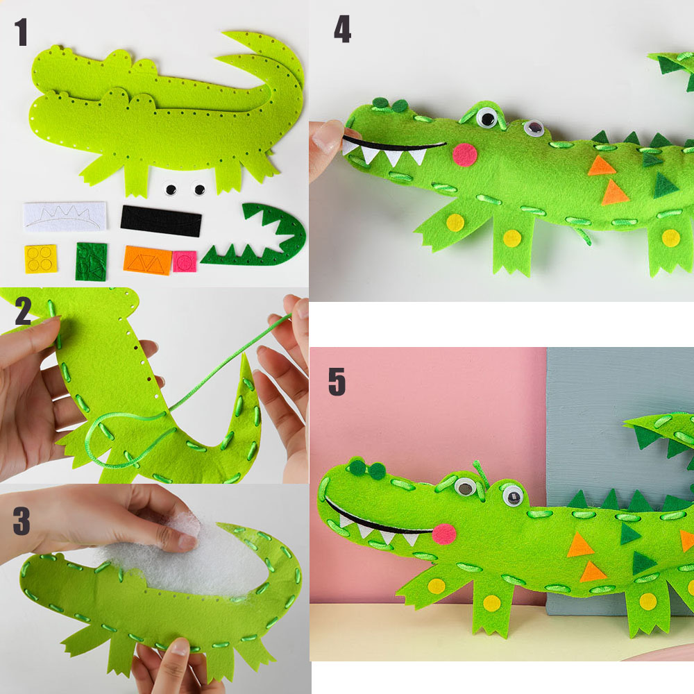Cartoon Animal Sewing Craft Ki - Textile Sewing Kit recension och pris