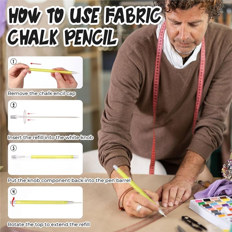 White Refill Fabric Markers An - Fabric Marking Pen recension och pris