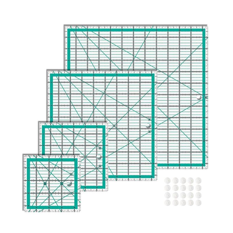 AEE4-Quilting Rulers,4 Square  - Quilting Ruler Square recension och pris