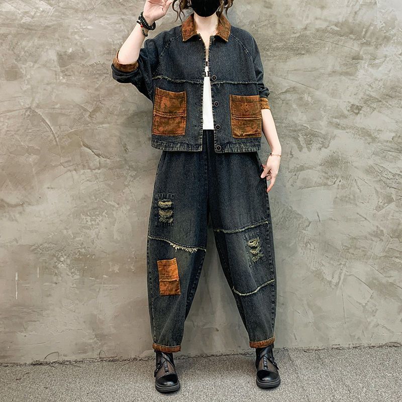 Autumn Winter Women Retro Cowb - Sewing Jackets recension och pris