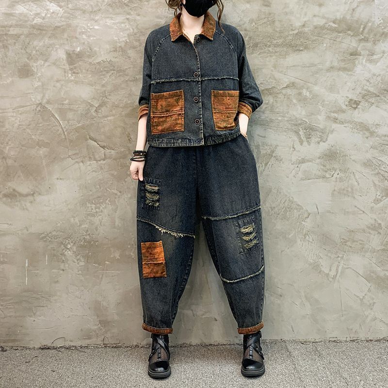 Autumn Winter Women Retro Cowb - Sewing Jackets recension och pris