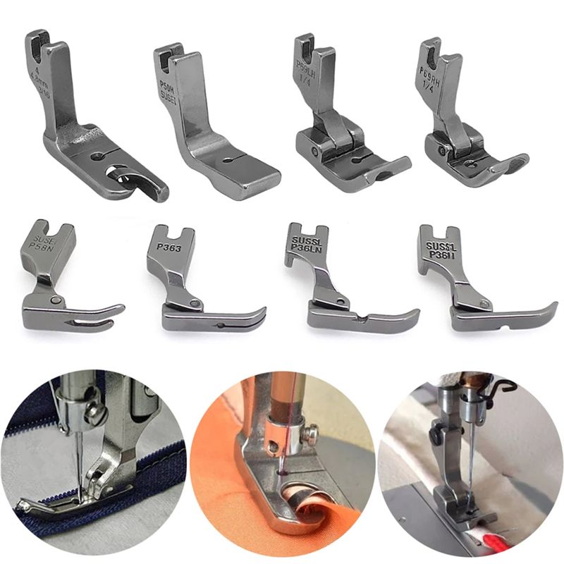 A84E-31 PCS Presser Foot Set 2 - Rolled Hem Foot recension och pris