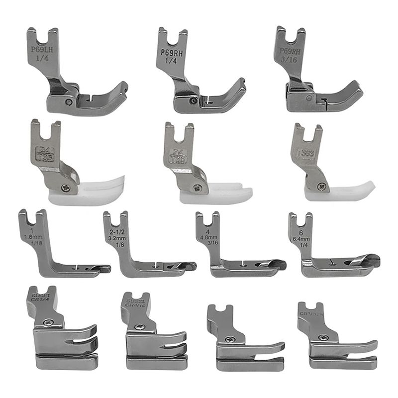 A84E-31 PCS Presser Foot Set 2 - Rolled Hem Foot recension och pris