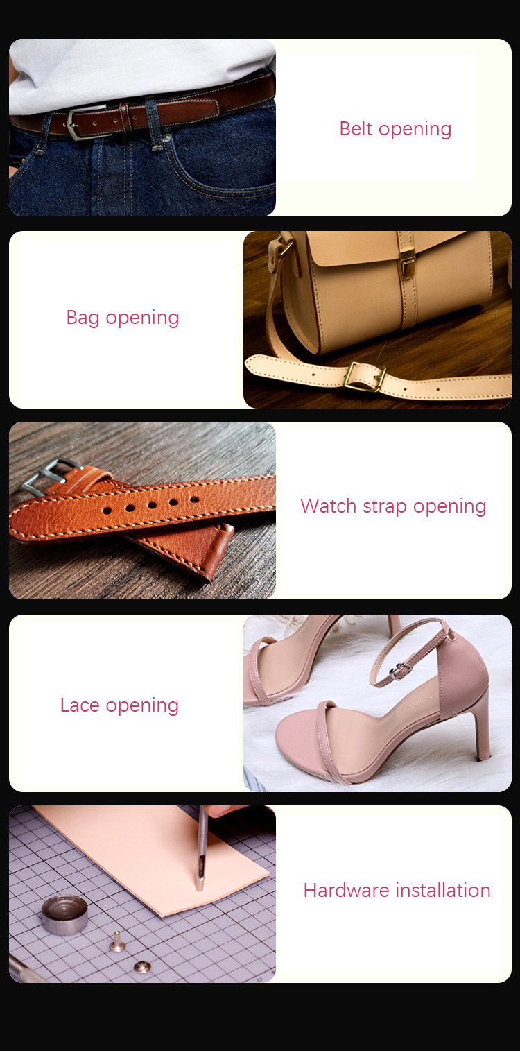 6Pcs/Set Leather Hole Punching - Textile Sewing Kit recension och pris