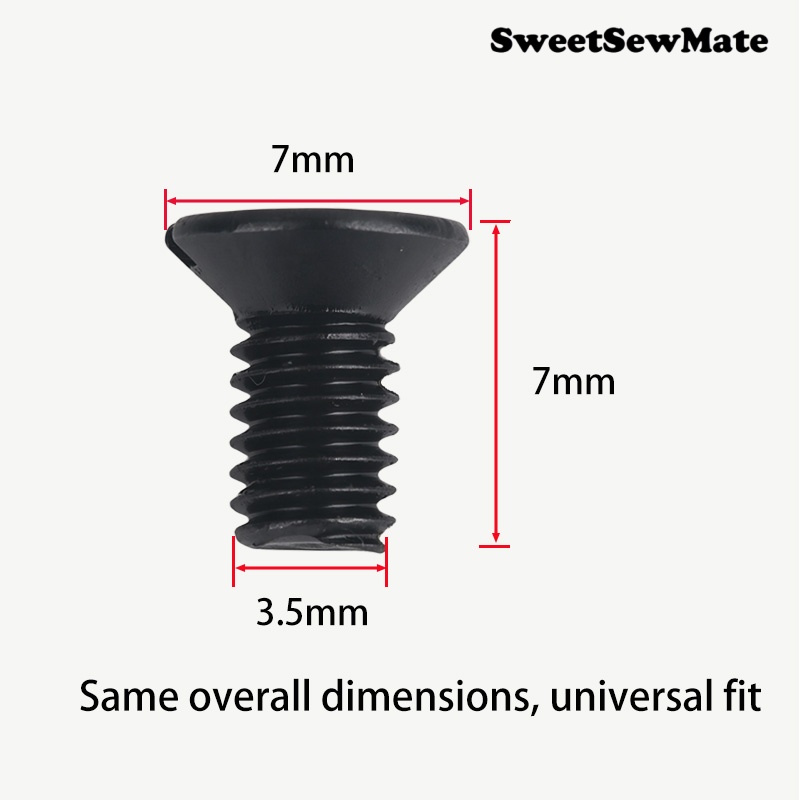 1PCS lotted Flat Head Screw Al - Rolled Hem Foot recension och pris